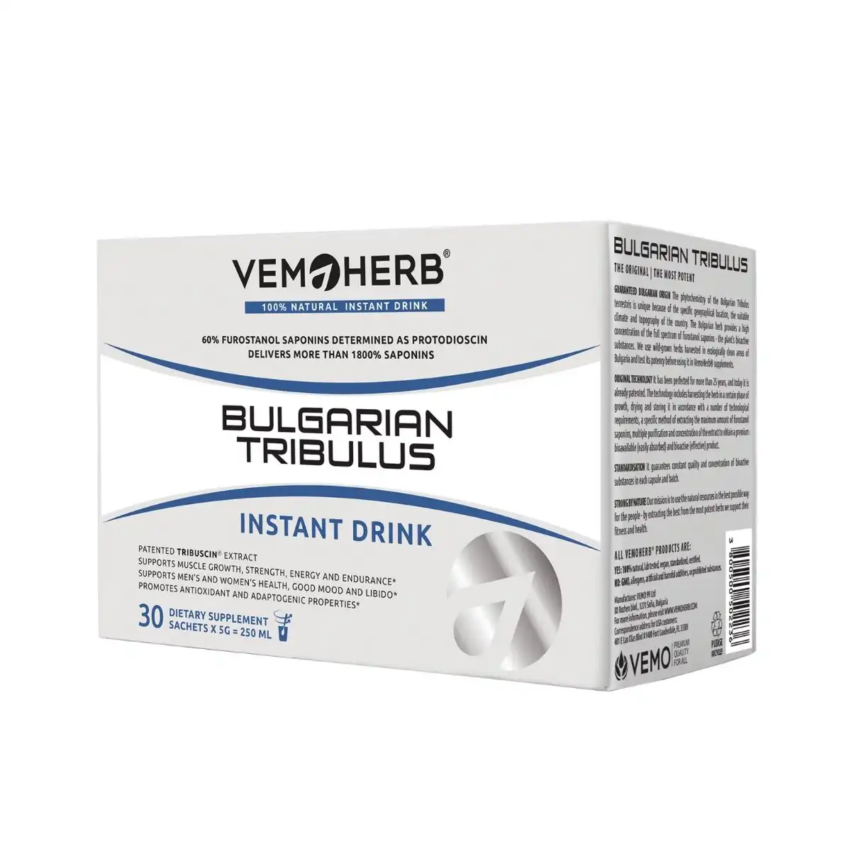 BT DRINK (1) Bulgarian Tribulus Drink, 30 sachets I VemoHerb<sup>®</sup> - Image 1