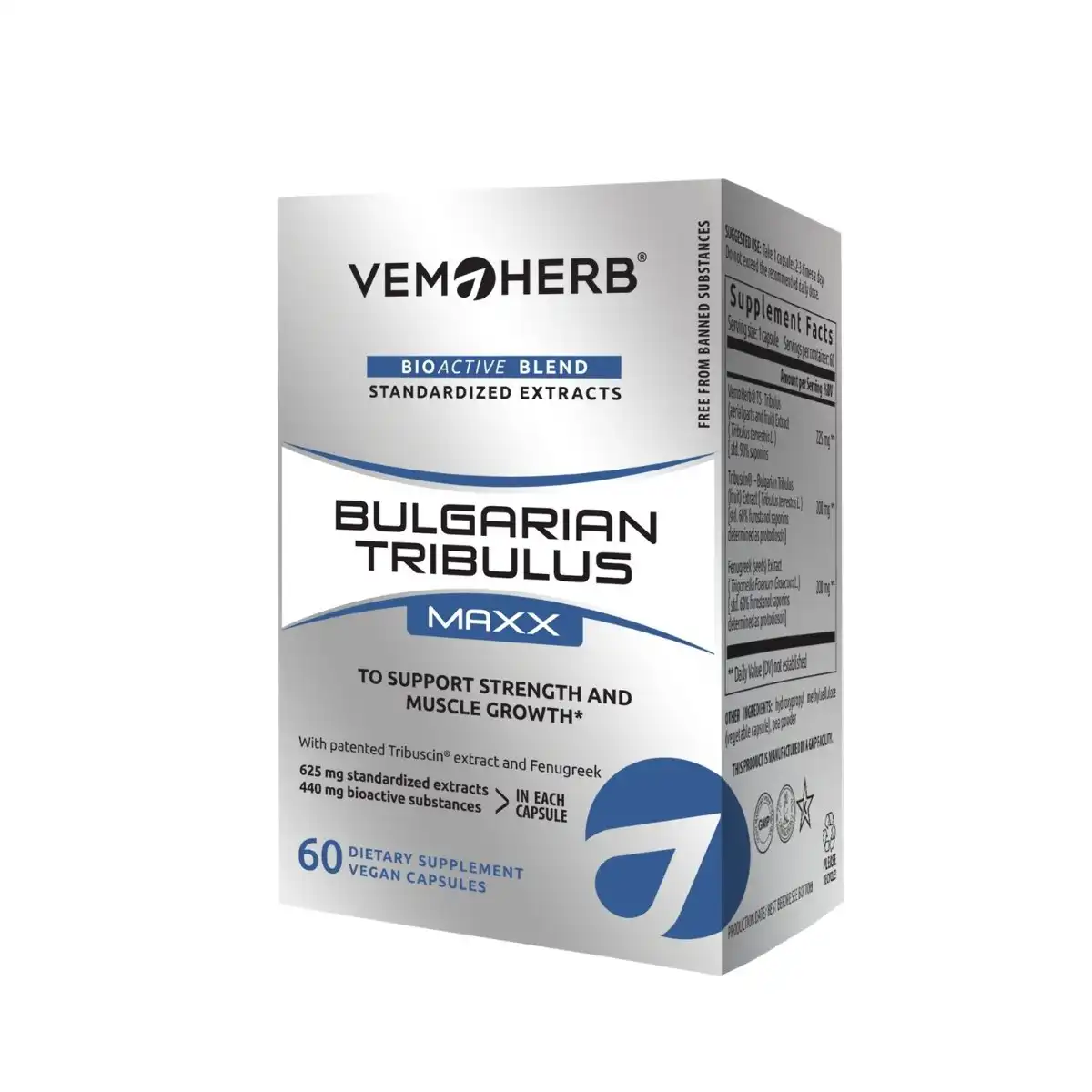 BT MAXX (1) Bulgarian Tribulus Maxx, 60 capsules I VemoHerb<sup>®</sup> - Image 1