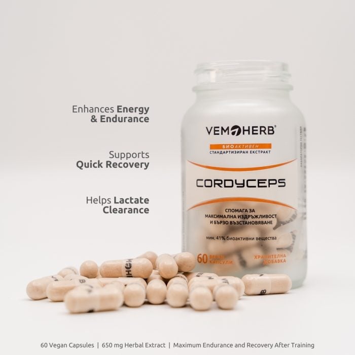 Cordyceps, 60 capsules I VemoHerb<sup>®</sup> - Image 2