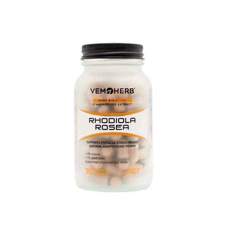Rhodiola Rosea (Golden Root), 90 capsules I VemoHerb<sup>®</sup>
